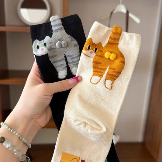 3D Cat Butt Socks
