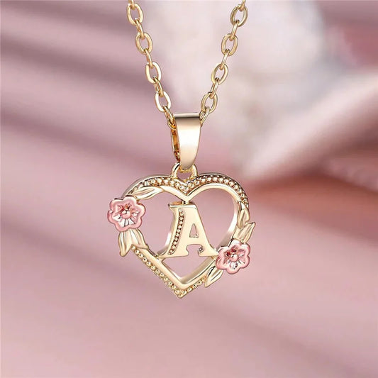 A-Z Flower Pendant